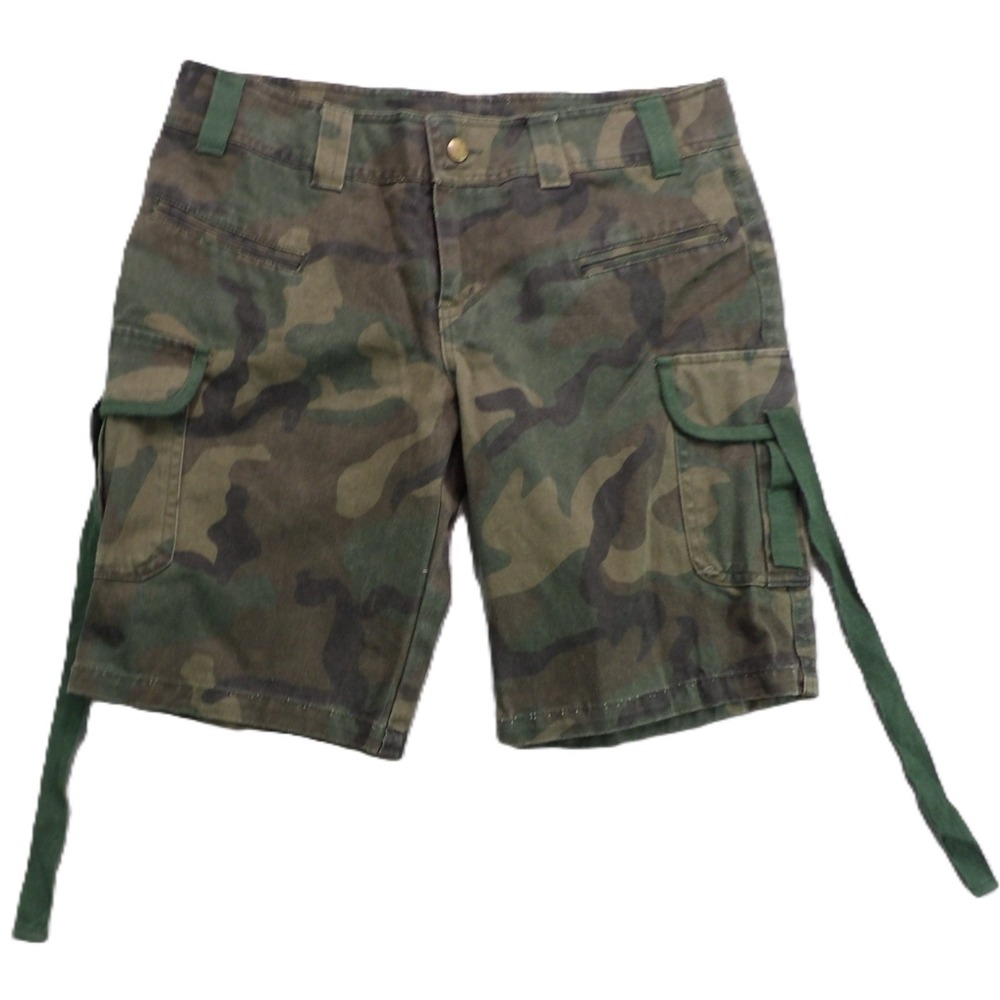 Franese Army Shorts Men M Camo Cargo Heavy Cotton Utility Tactical Gorpcore Ties